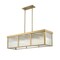 Z-Lite Carnaby Pendant, 10-Light, 12 In.W x 42.25 In.L x 12 In.H, Modern Gold/Clear Ribbed 7504-42L-MGLD - alternate 6